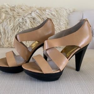 Michael Kors Women's Leather Criss Cross Stiletto